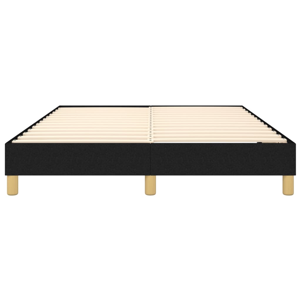 vidaXL Box Spring Bed Frame Black Double Fabric (UK/IE/FI/NO only)