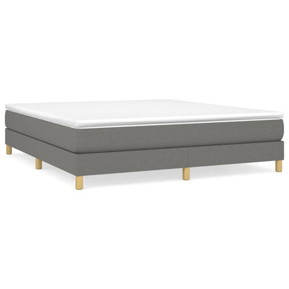 vidaXL Box Spring Bed Frame Dark Grey Super King Fabric (UK/IE/FI/NO only)