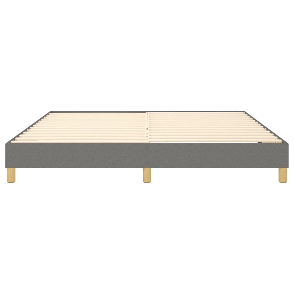 vidaXL Box Spring Bed Frame Dark Grey Super King Fabric (UK/IE/FI/NO only)