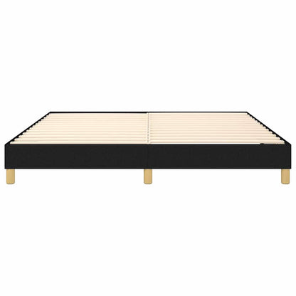 vidaXL Box Spring Bed Frame Black Super King Fabric