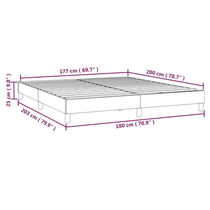 vidaXL Box Spring Bed Frame Black Super King Fabric (UK/IE/FI/NO only)