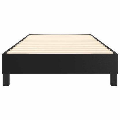 vidaXL Box Spring Bed Frame Black Single Faux Leather