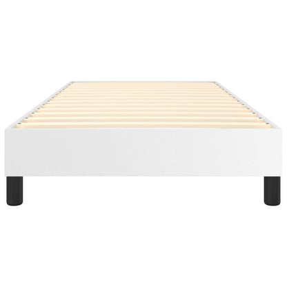 vidaXL Box Spring Bed Frame White Single Faux Leather (UK/IE/FI/NO only)