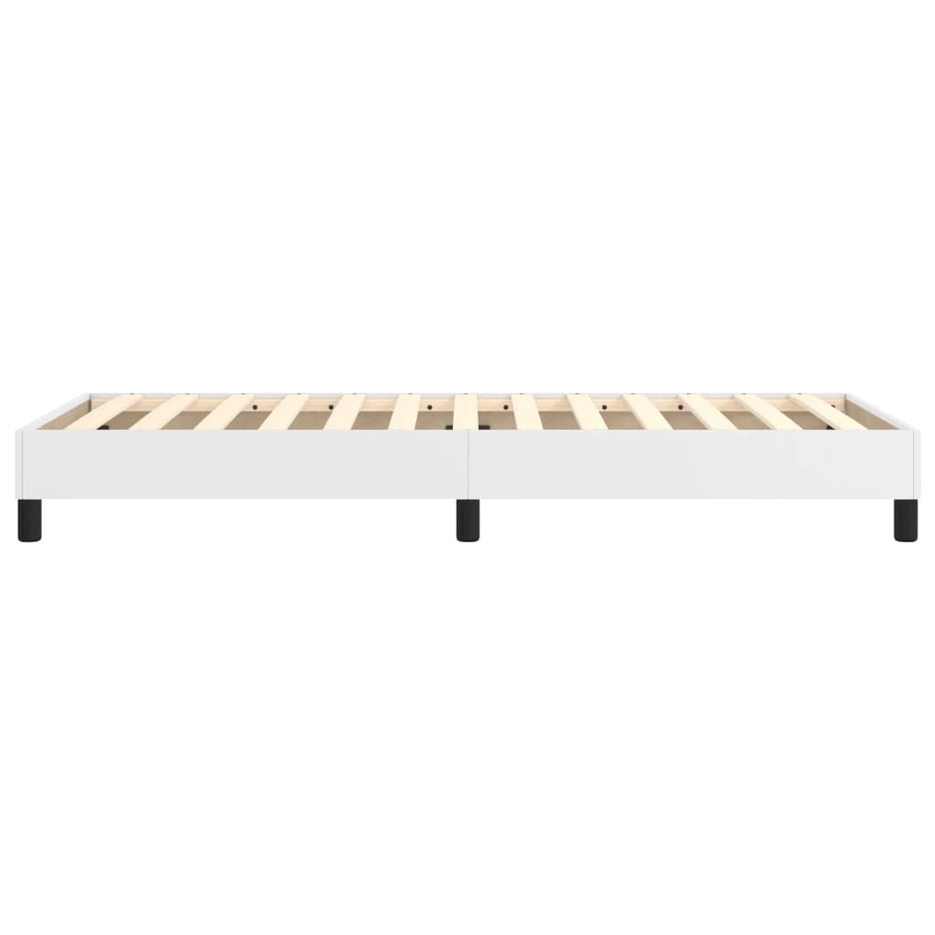 vidaXL Box Spring Bed Frame White Single Faux Leather (UK/IE/FI/NO only)