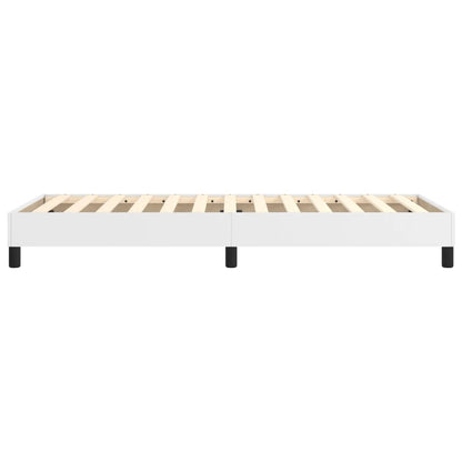 vidaXL Box Spring Bed Frame White Single Faux Leather (UK/IE/FI/NO only)