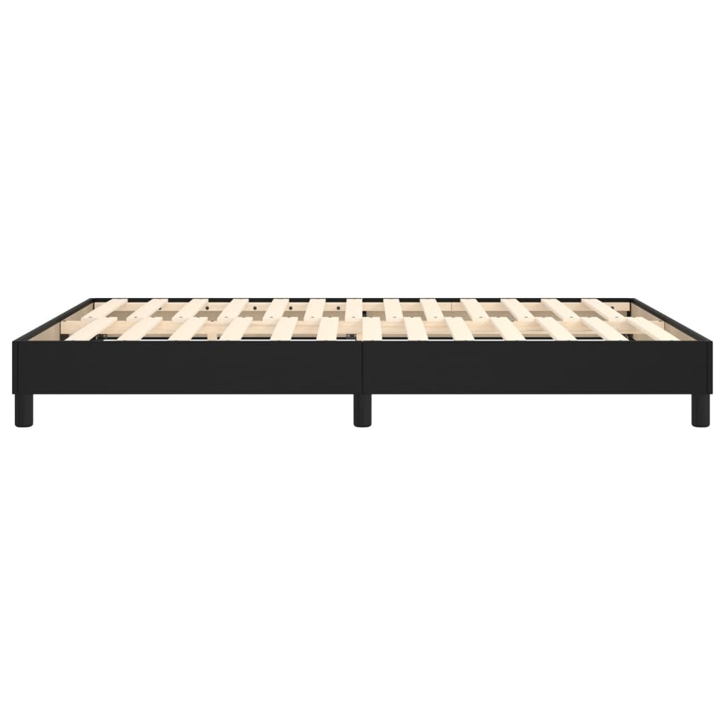 vidaXL Box Spring Bed Frame Black Double Faux Leather (UK/IE/FI/NO only)