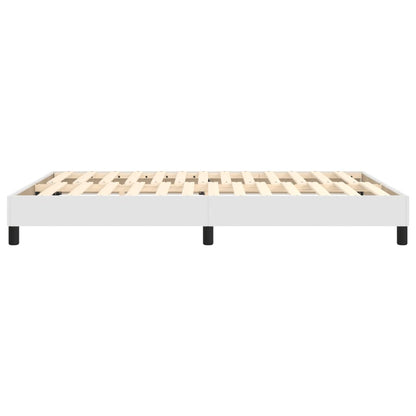 vidaXL Box Spring Bed Frame White Double Faux Leather (UK/IE/FI/NO only)