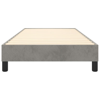 vidaXL Box Spring Bed Frame Light Grey Single Velvet (UK/IE/FI/NO only)