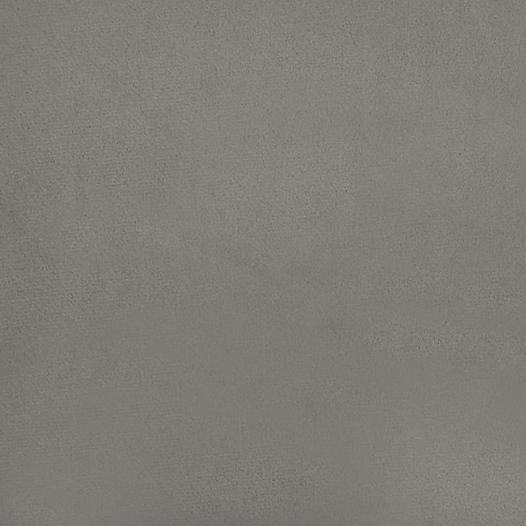 vidaXL Box Spring Bed Frame Light Grey Single Velvet (UK/IE/FI/NO only)
