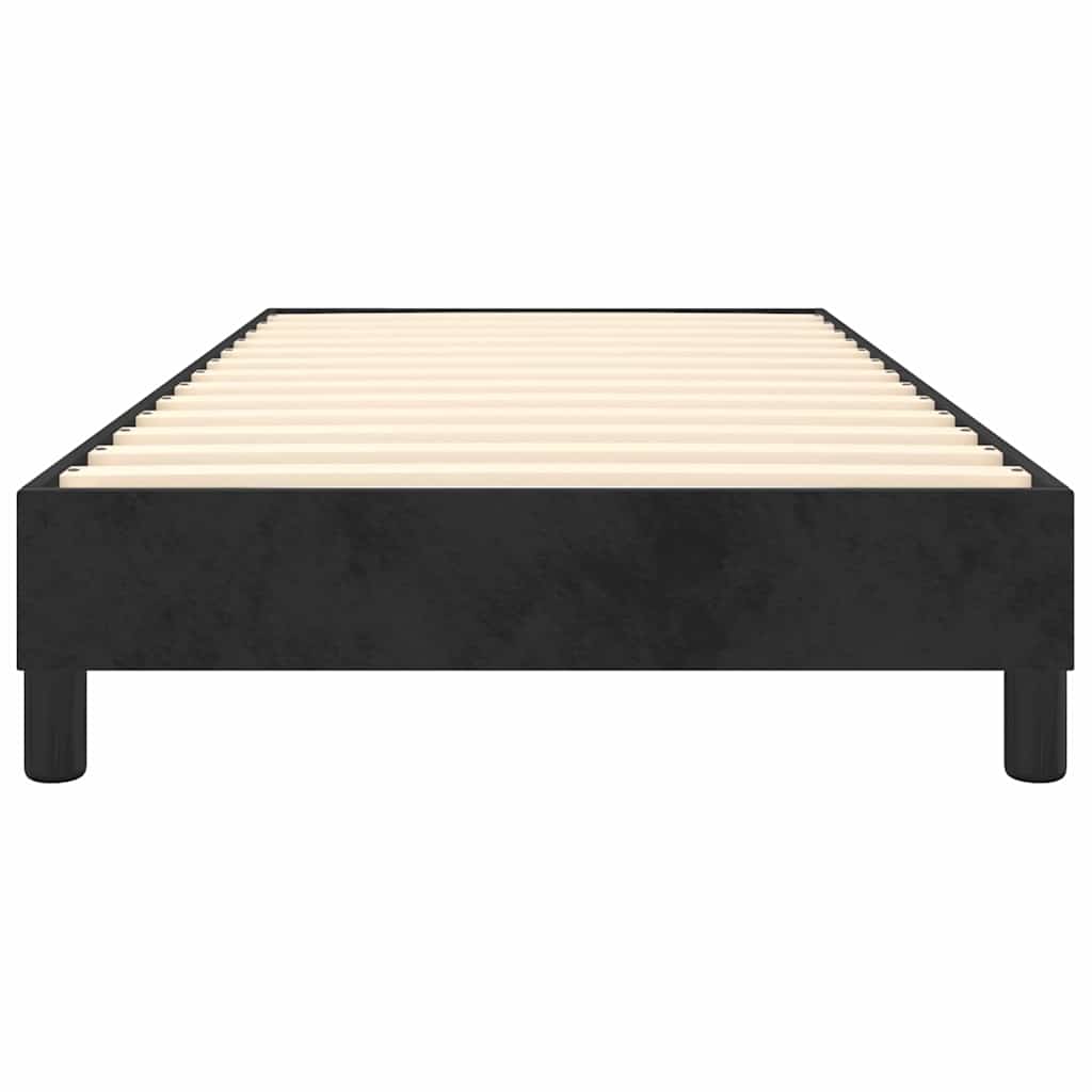 vidaXL Box Spring Bed Frame Black Single Velvet
