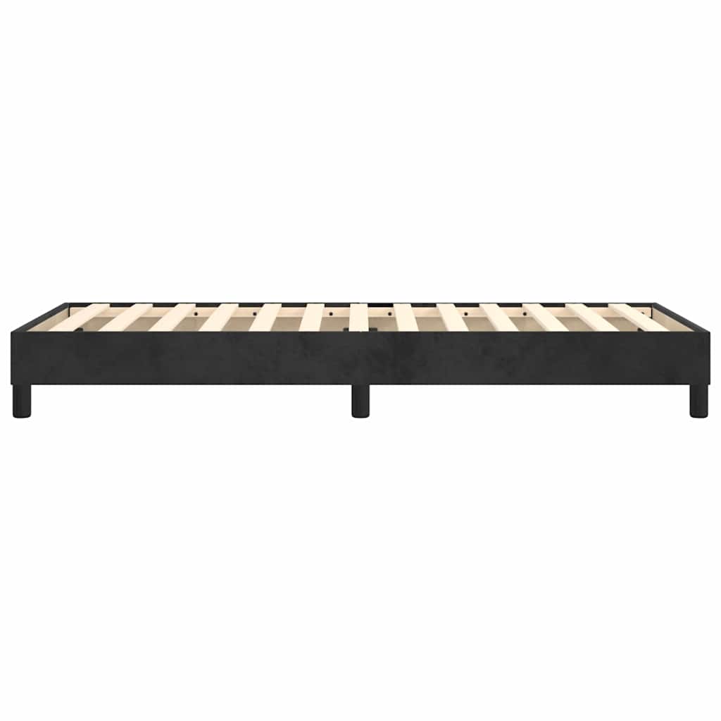 vidaXL Box Spring Bed Frame Black Single Velvet