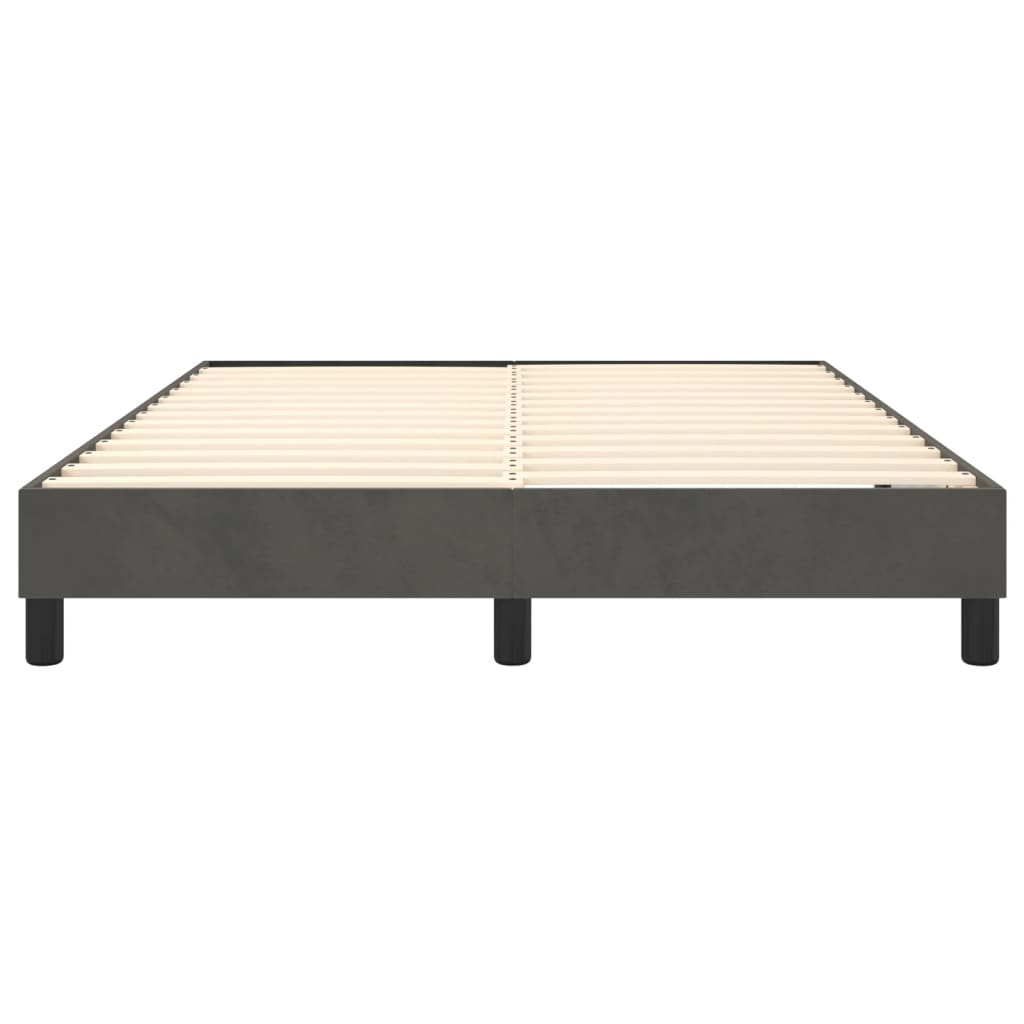 vidaXL Box Spring Bed Frame Dark Grey Double Velvet (UK/IE/FI/NO only)