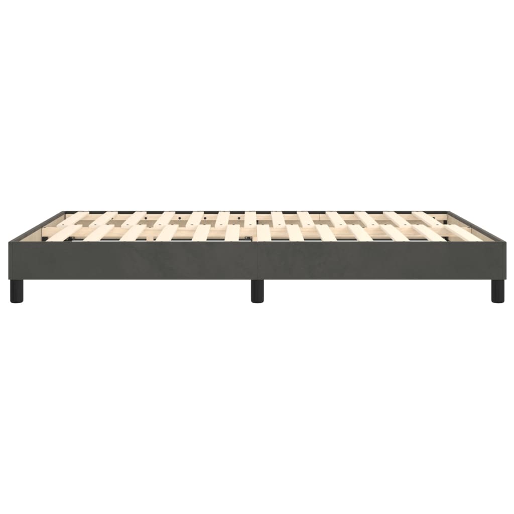 vidaXL Box Spring Bed Frame Dark Grey Double Velvet (UK/IE/FI/NO only)