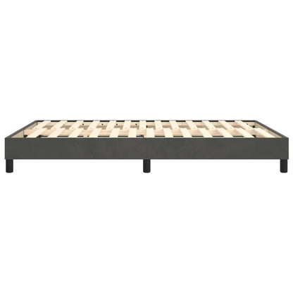 vidaXL Box Spring Bed Frame Dark Grey Double Velvet (UK/IE/FI/NO only)