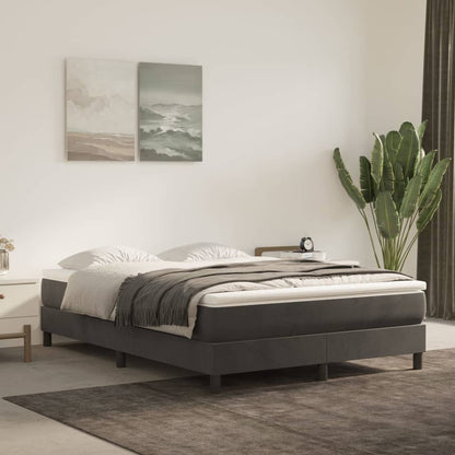 vidaXL Box Spring Bed Frame Dark Grey Double Velvet (UK/IE/FI/NO only)