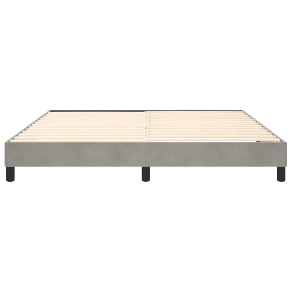 vidaXL Box Spring Bed Frame Light Grey Super King Velvet (UK/IE/FI/NO only)