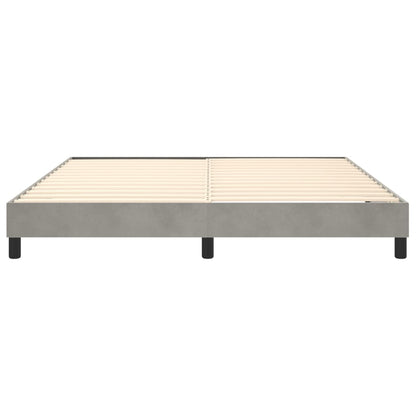 vidaXL Box Spring Bed Frame Light Grey Super King Velvet (UK/IE/FI/NO only)
