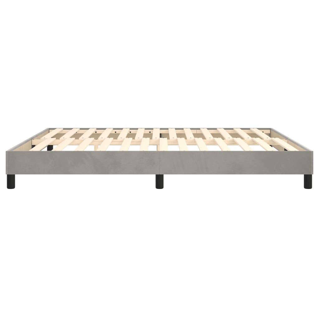 vidaXL Box Spring Bed Frame Light Grey Super King Velvet (UK/IE/FI/NO only)