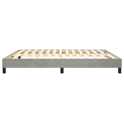 vidaXL Box Spring Bed Frame Light Grey Super King Velvet (UK/IE/FI/NO only)