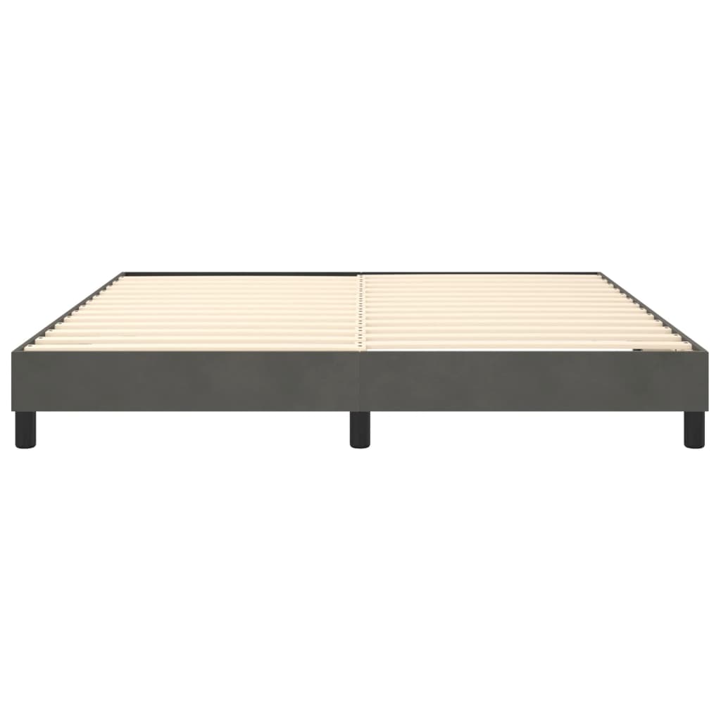 vidaXL Box Spring Bed Frame Dark Grey Super King Velvet (UK/IE/FI/NO only)