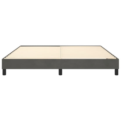 vidaXL Box Spring Bed Frame Dark Grey Super King Velvet (UK/IE/FI/NO only)