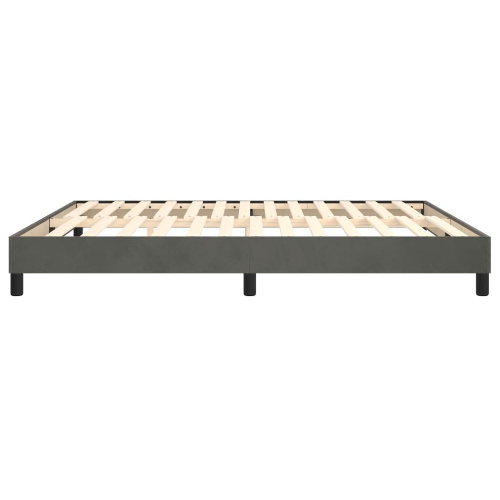vidaXL Box Spring Bed Frame Dark Grey Super King Velvet (UK/IE/FI/NO only)