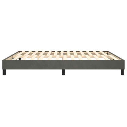 vidaXL Box Spring Bed Frame Dark Grey Super King Velvet (UK/IE/FI/NO only)