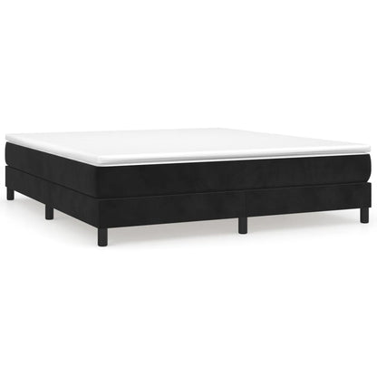 vidaXL Box Spring Bed Frame Black Super King Velvet (UK/IE/FI/NO only)