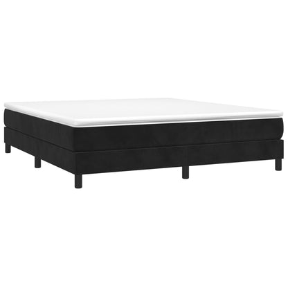vidaXL Box Spring Bed Frame Black Super King Velvet (UK/IE/FI/NO only)