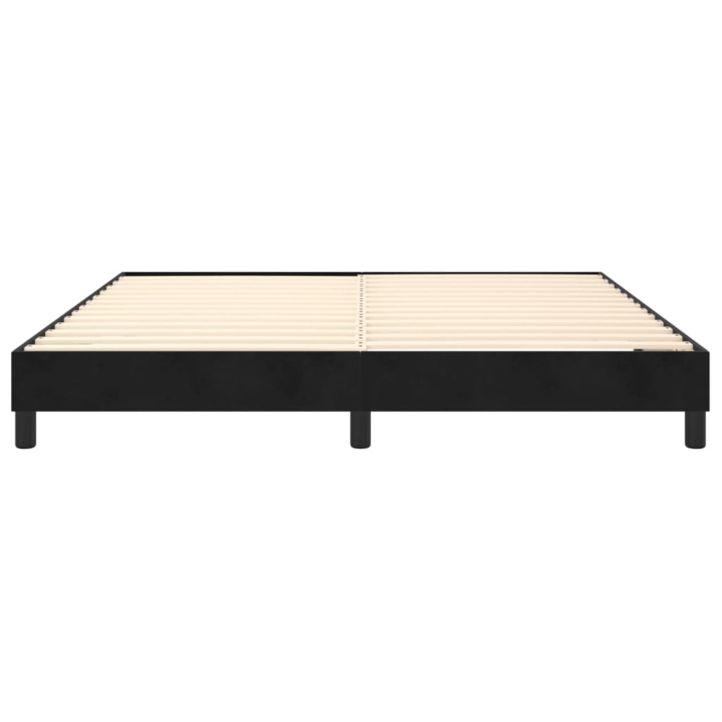 vidaXL Box Spring Bed Frame Black Super King Velvet (UK/IE/FI/NO only)