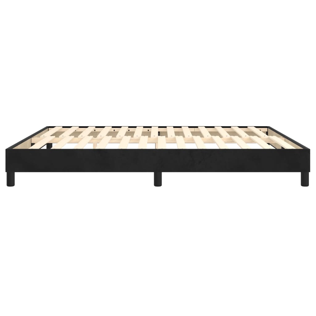 vidaXL Box Spring Bed Frame Black Super King Velvet (UK/IE/FI/NO only)