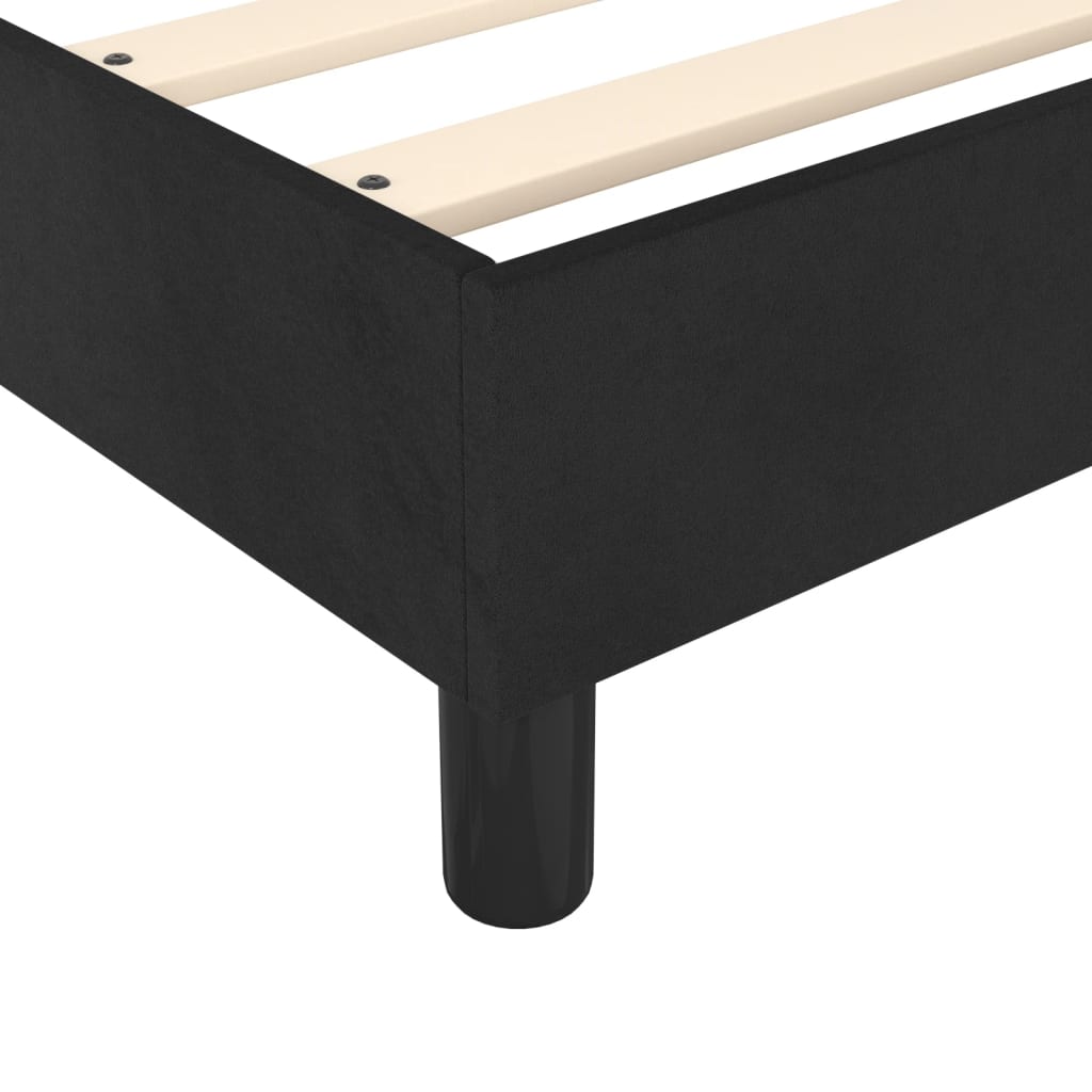 vidaXL Box Spring Bed Frame Black Super King Velvet (UK/IE/FI/NO only)