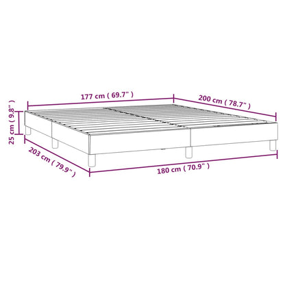 vidaXL Box Spring Bed Frame Black Super King Velvet (UK/IE/FI/NO only)