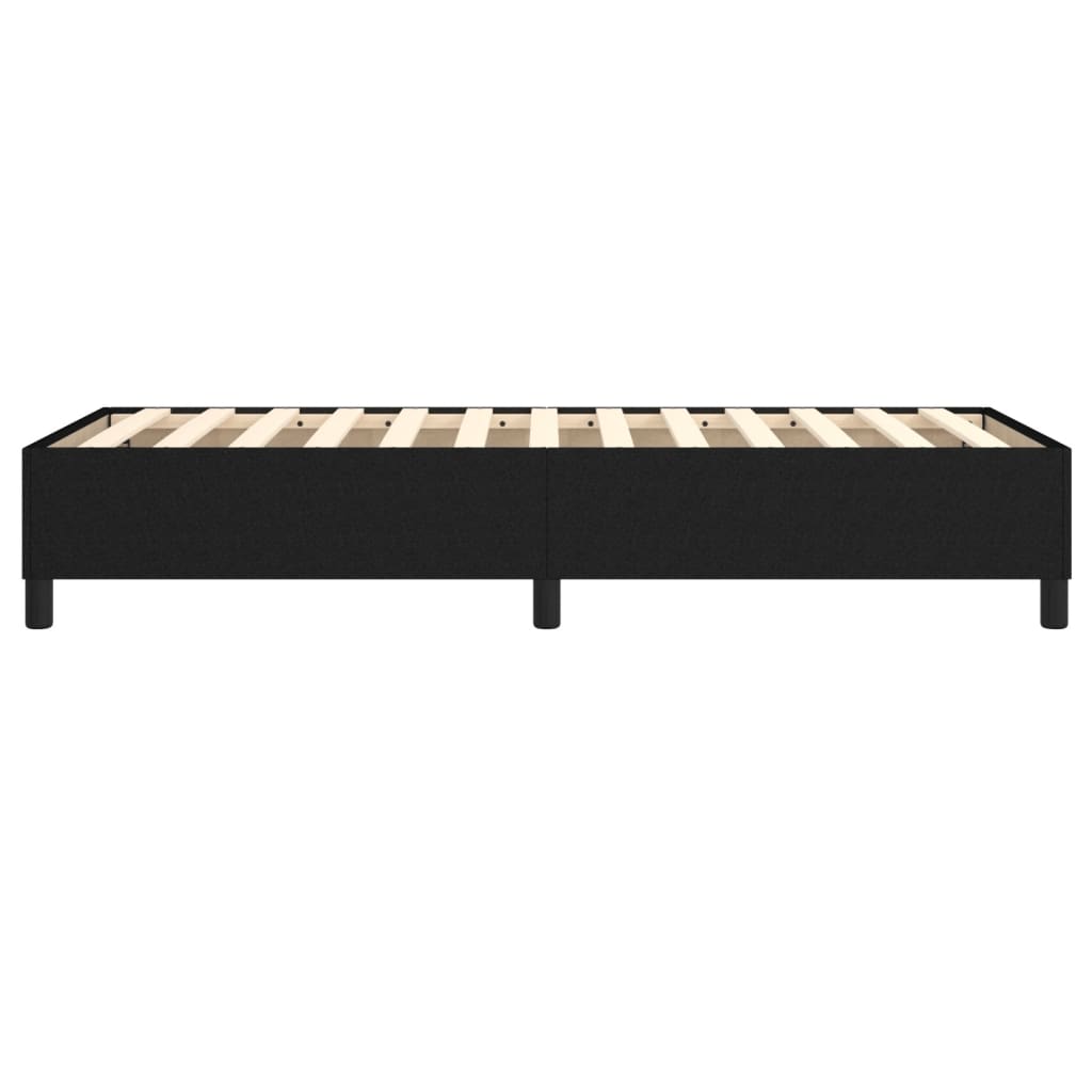 vidaXL Box Spring Bed Frame Black Single Fabric