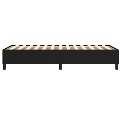 vidaXL Box Spring Bed Frame Black Single Fabric