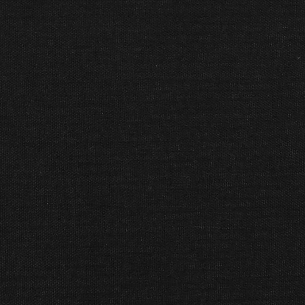 vidaXL Box Spring Bed Frame Black Single Fabric