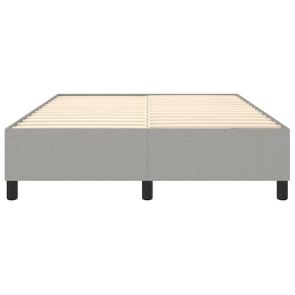 vidaXL Box Spring Bed Frame Light Grey Double Fabric (UK/IE/FI/NO only)