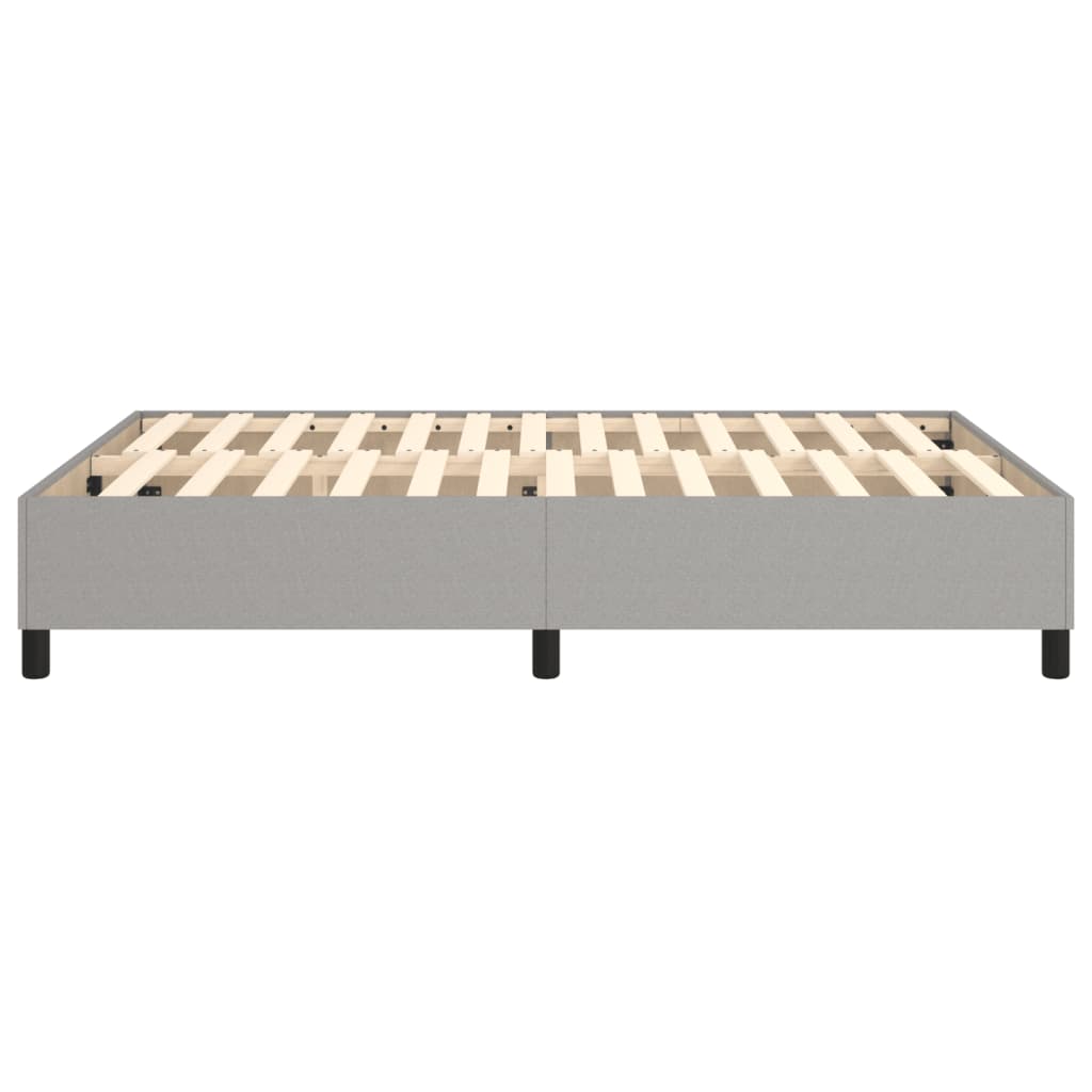 vidaXL Box Spring Bed Frame Light Grey Double Fabric (UK/IE/FI/NO only)