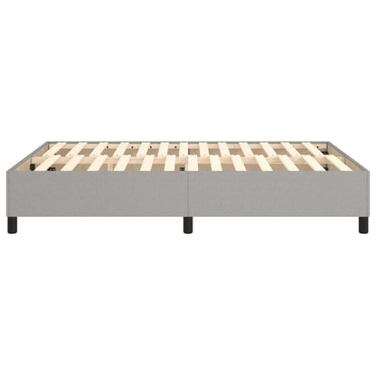 vidaXL Box Spring Bed Frame Light Grey Double Fabric (UK/IE/FI/NO only)