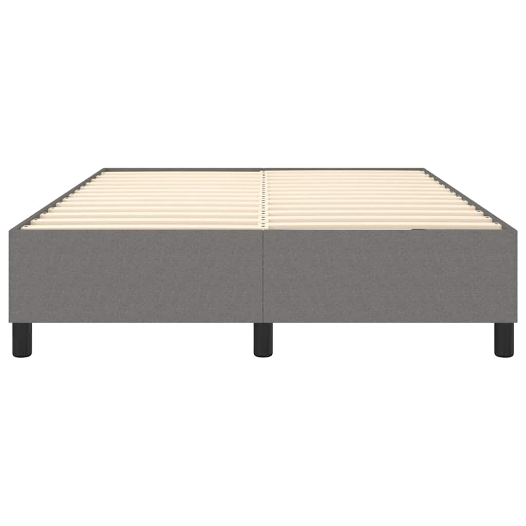 vidaXL Box Spring Bed Frame Dark Grey Double Fabric (UK/IE/FI/NO only)