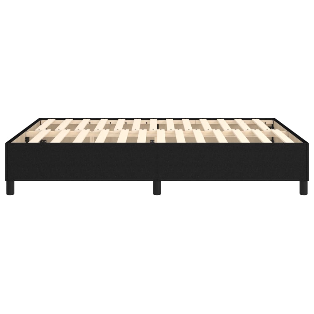 vidaXL Box Spring Bed Frame Black Double Fabric (UK/IE/FI/NO only)