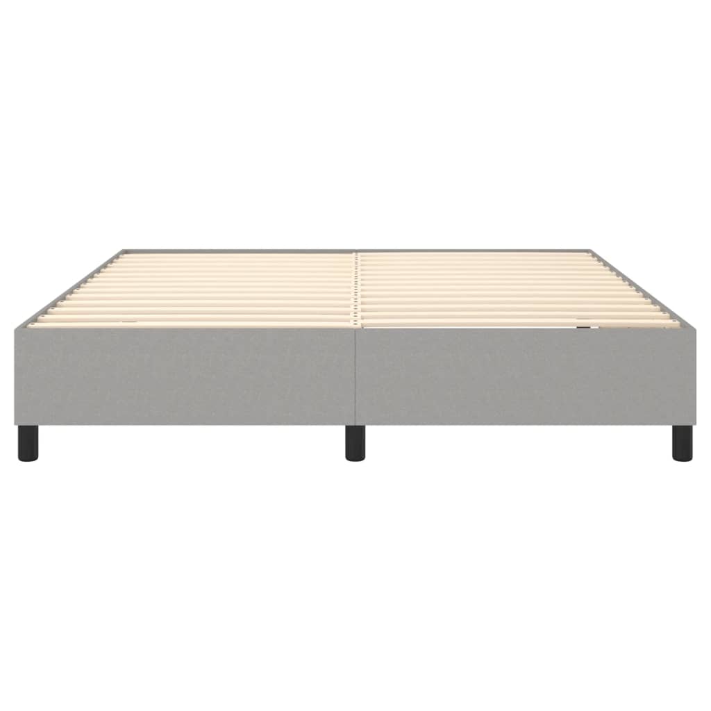vidaXL Box Spring Bed Frame Light Grey Super King Fabric (UK/IE/FI/NO only)