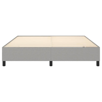vidaXL Box Spring Bed Frame Light Grey Super King Fabric (UK/IE/FI/NO only)