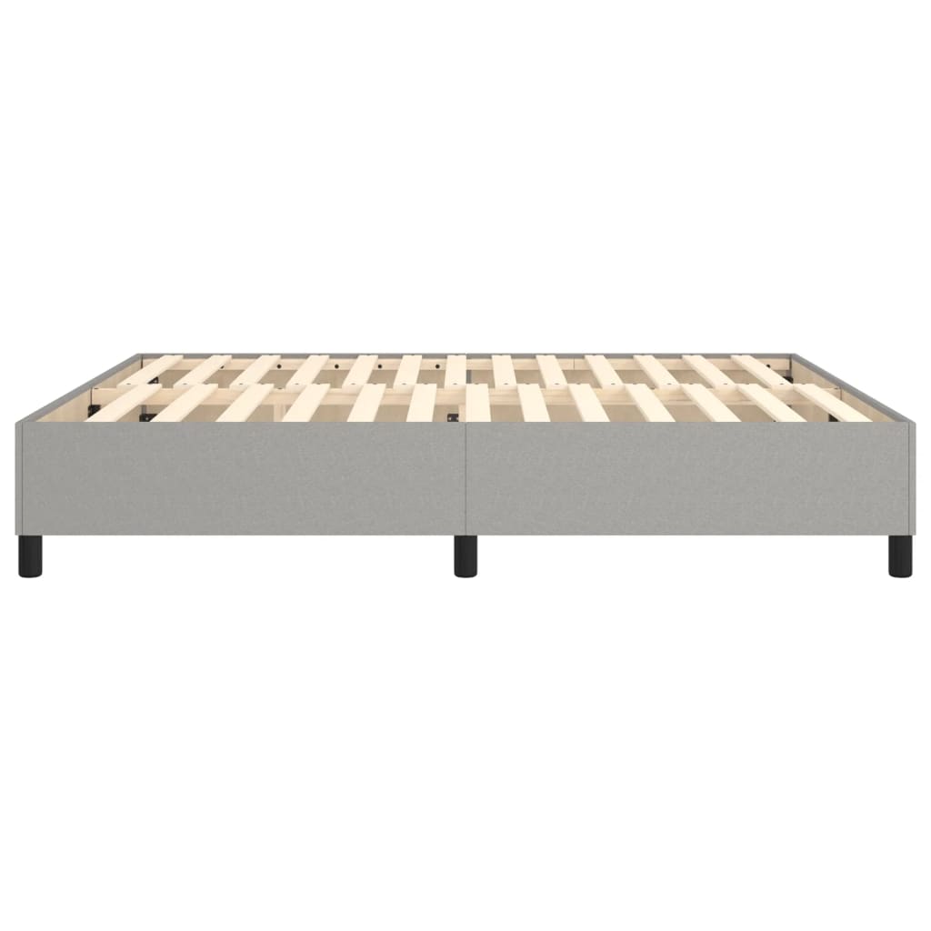 vidaXL Box Spring Bed Frame Light Grey Super King Fabric (UK/IE/FI/NO only)