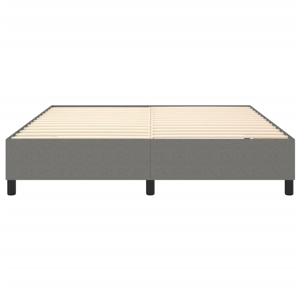 vidaXL Box Spring Bed Frame Dark Grey Super King Fabric (UK/IE/FI/NO only)