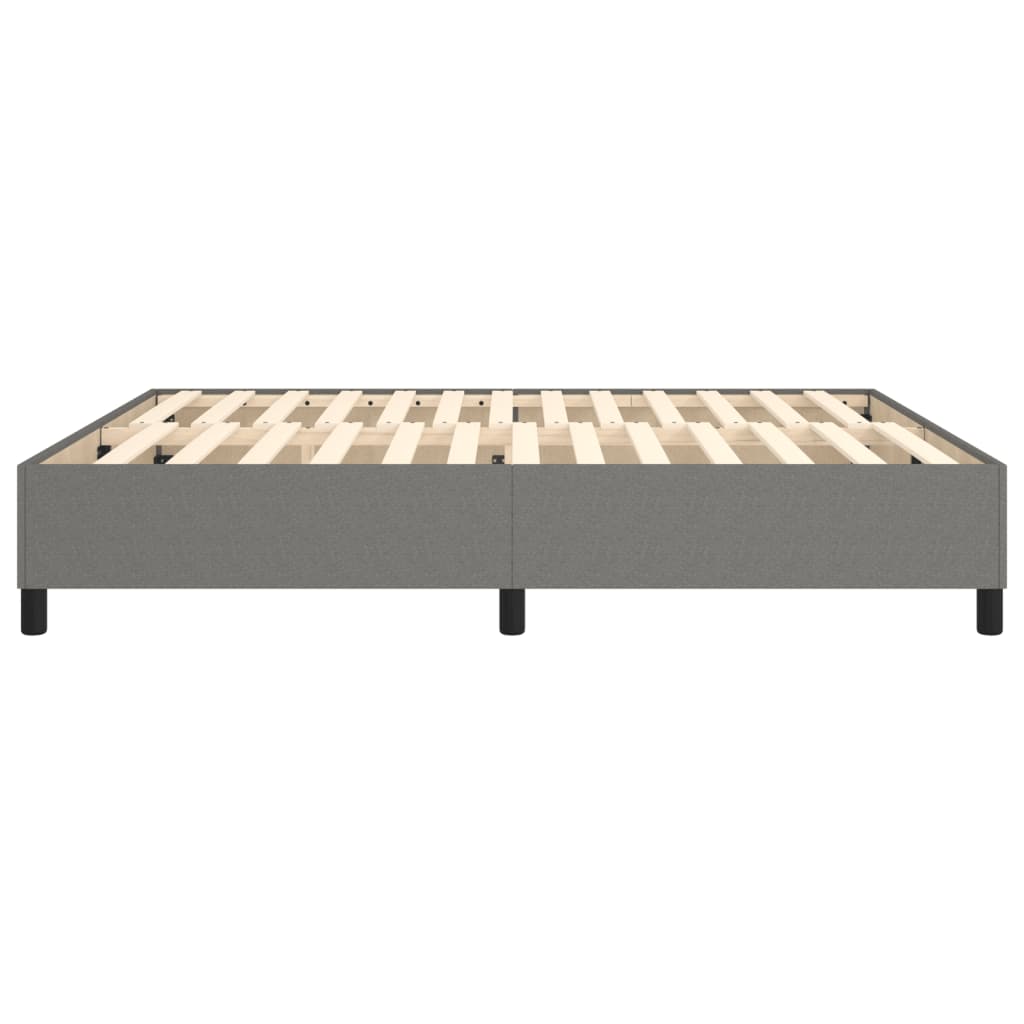 vidaXL Box Spring Bed Frame Dark Grey Super King Fabric (UK/IE/FI/NO only)