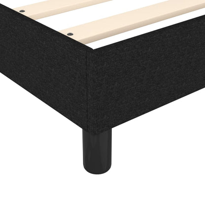 vidaXL Box Spring Bed Frame Black Super King Fabric