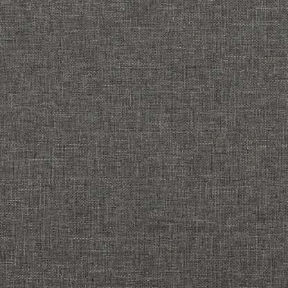 vidaXL Box Spring Bed Frame Dark Grey Single Fabric