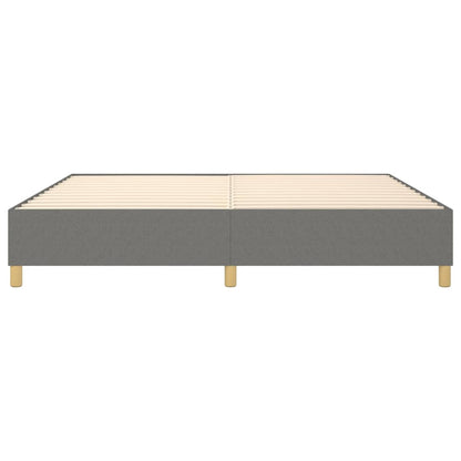 vidaXL Box Spring Bed Frame Dark Grey Double Fabric (UK/IE/FI/NO only)