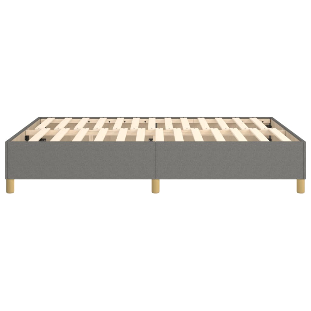vidaXL Box Spring Bed Frame Dark Grey Double Fabric (UK/IE/FI/NO only)